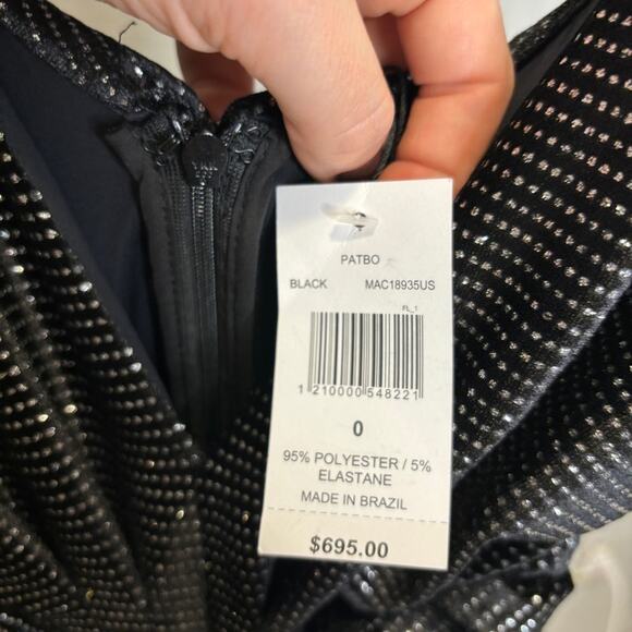 NWT Patbo Strass Velvet Tie-Front Jumpsuit - Picture 7 of 12